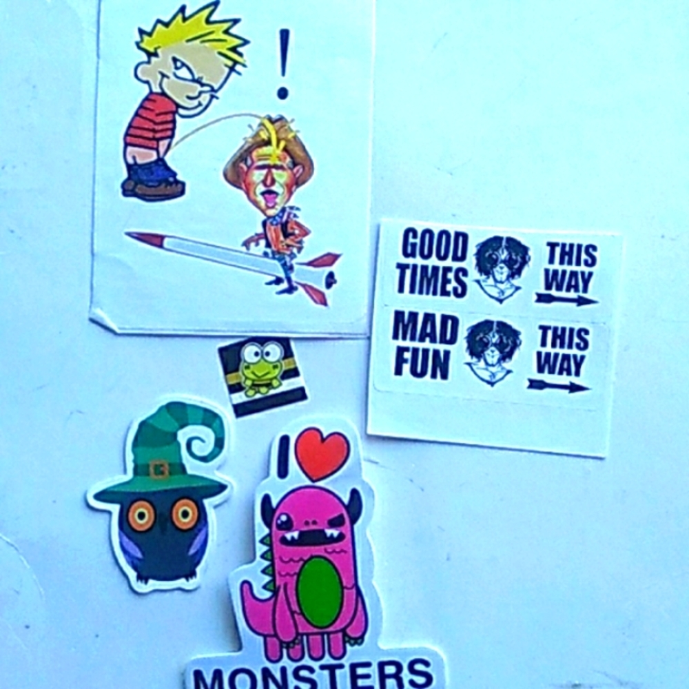 Monster Grunge Horror Funky  Decor Art Stickers